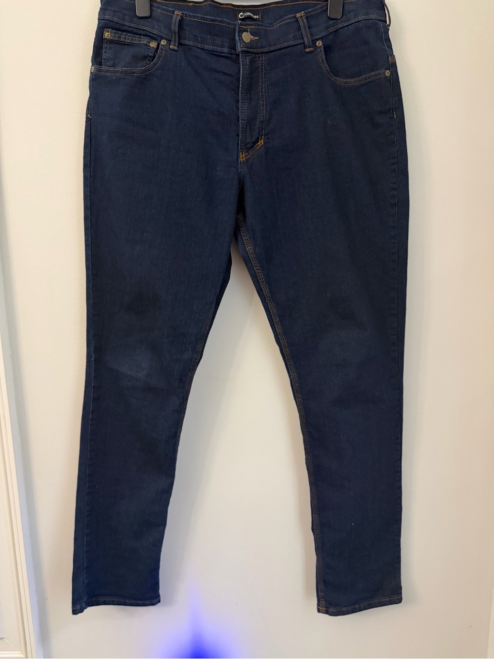 Origin Delta 68 Jeans Mens 40x34 Blue tapered Dark Wash Denim USA  Stretchy